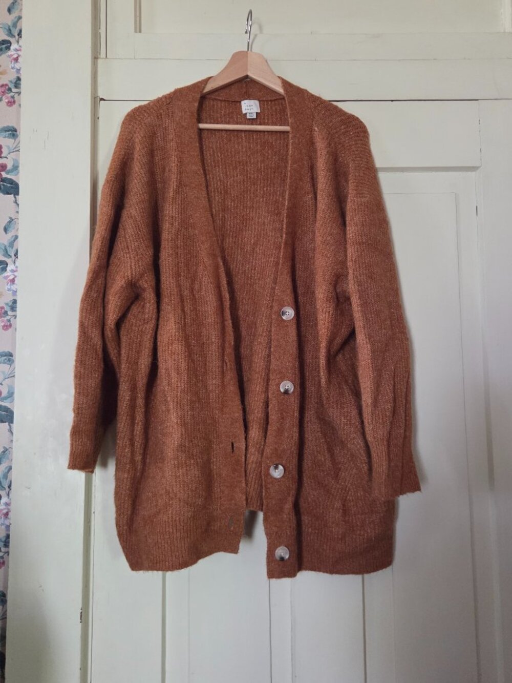 Burnt orange cardigan